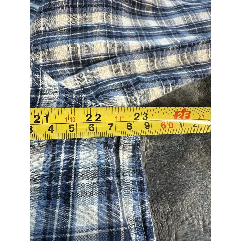 Polo Ralph Lauren Linen Double Pocket Linen Mens LARGE ‎ Tattersall